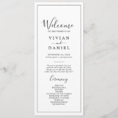 Minimalistisch weddenschapsprogramma programma (Voorkant)