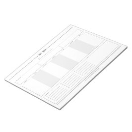 Minimalistisch weekblad, 8,5 x 11 inch notitieblok