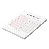 Minimalistisch weekblad notitieblok (Gedraaid)