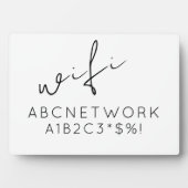 Minimalistisch wifi-wachtwoord fotoplaat (voorkant)