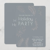 Minimalistisch wintergroen Vakantiefeest Kaart (Voorkant / Achterkant)