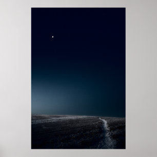 Minimalistisch winterlandschap Oude Linslade (8742 Poster