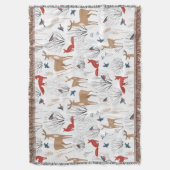 Minimalistisch winterpatroon deken (Voorkant Verticaal)