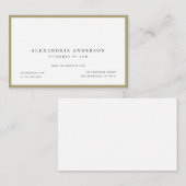 Minimalistisch wit advocaat professioneel Oceanië Visitekaartje (Voorkant / Achterkant)