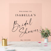 Minimalistisch wit chique aangepaste Vrijgezellenf Acryl Bord (Huwelijk)