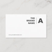 minimalistisch, wit, eenvoudig, professioneel, boh visitekaartje (Achterkant)