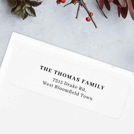 Minimalistisch Wit Elegant Clean Eenvoudig Etiket