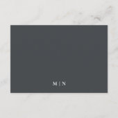 Minimalistisch wit Japans Camellia Wedding RSVP Informatiekaartje (Achterkant)