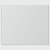 Minimalistisch wit kerstboom inpakpapier (Vlak)