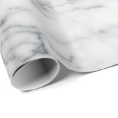 Minimalistisch wit marmer cadeaupapier (Rol Hoek)