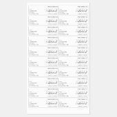 Minimalistisch wit modern kaarsenetiket labels (Vel)