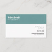 Minimalistisch wit vierkant, eenvoudig visitekaartje (Voorkant)