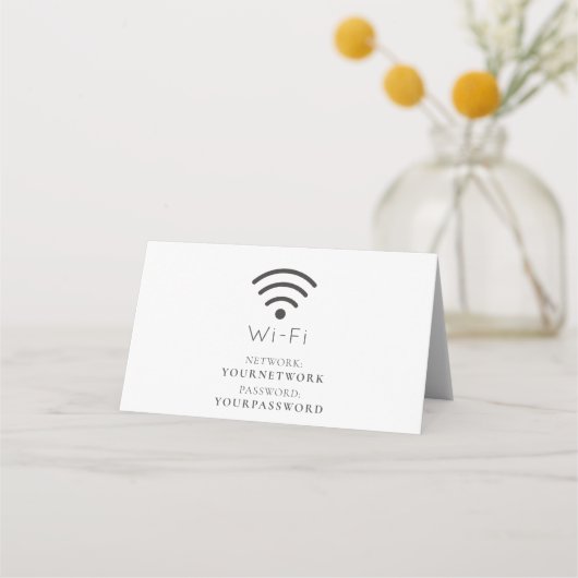 Minimalistisch wit Wi-Fi-teken (Voorkant)