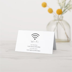 Minimalistisch wit Wi-Fi-teken