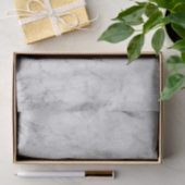 Minimalistisch wit zilver en grijs geweven marmer tissuepapier (Geschenk)