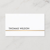 Minimalistisch witkoper line-advocaat visitekaartje (Voorkant)