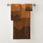 Minimalistisch woestijnlandschap met zon bad handdoek (Insitu)