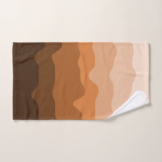 Minimalistisch woestijnlandschap met zon bad handdoek (Handdoek)