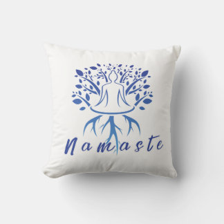 Minimalistisch Yoga & Meditatie ontwerp Kussen