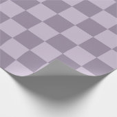 Minimalistisch Zachte Lavendel Schachbrett Patroon Cadeaupapier (Hoek)