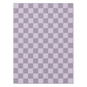 Minimalistisch Zachte Lavendel Schachbrett Patroon Tafelkleed (Voorkant)