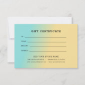 Minimalistisch zakelijk cadeaubon met Logo (Voorkant)