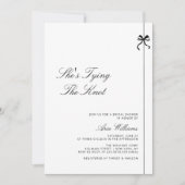 Minimalistisch Ze is het knopen van de knoop boog  Kaart (Voorkant)