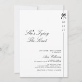 Minimalistisch Ze is het knopen van de knoop boog  Kaart (Voorkant)