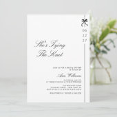 Minimalistisch Ze is het knopen van de knoop boog  Kaart (Staand voorkant)