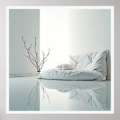 Minimalistisch Zen-interieurontwerp Poster (Voorkant)