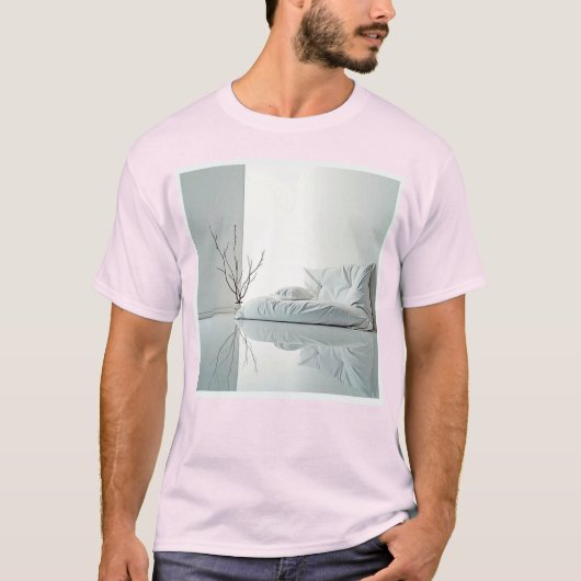 Minimalistisch Zen-interieurontwerp T-shirt (Voorkant)
