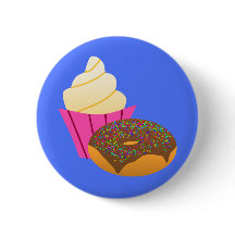 Minimalistisch zoet - Cupcake en Donut Cartoon