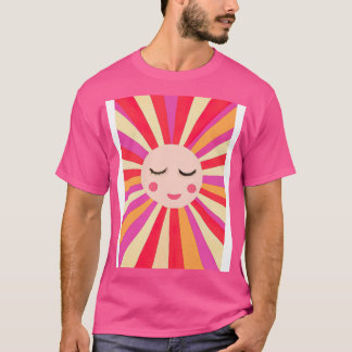 Minimalistisch zonnetje t-shirt