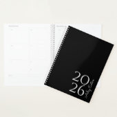 Minimalistisch Zwart Custom Persoonlijk Maandelijk Planner (Display)
