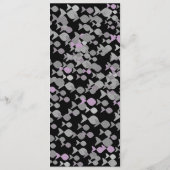 Minimalistisch Zwart Elegant Trouwdiner Menu (Achterkant)