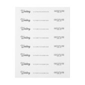 Minimalistisch - zwart en wit - bruiloft (Vel)