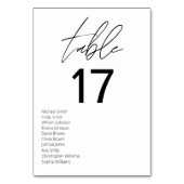 Minimalistisch zwart en wit modern huwelijk kaart (Achterkant)