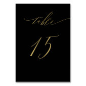 Minimalistisch zwart goud Elegant Script 15 Bruilo Kaart (Voorkant)