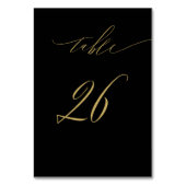 Minimalistisch Zwart Goud Elegant Script 26 Bruilo Kaart (Achterkant)
