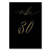 Minimalistisch Zwart Goud Elegant Script 30 Bruilo Kaart (Voorkant)