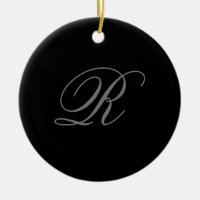Minimalistisch zwart grijs vlak toevoegen Monogram
