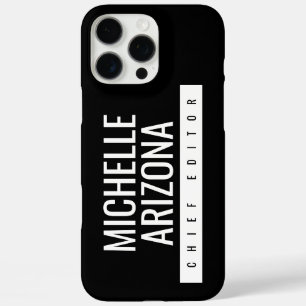 Minimalistisch Zwart Professioneel Modern iPhone 16 Pro Max Hoesje
