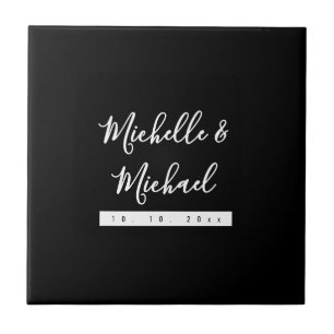 Minimalistisch Zwart Professioneel Modern Tegeltje