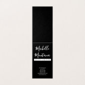 Minimalistisch Zwart Professioneel Modern Visitekaartjes (Buitenkant ongevouwen)