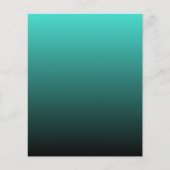 Minimalistisch zwart turquoise-papier (Voorkant)