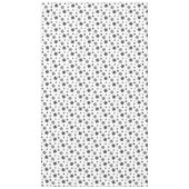 Minimalistisch zwart whisky Snowflake Patroon Tafelkleed (Voorkant)