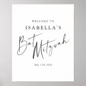 Minimalistisch zwart-wit - Aangepaste tas van Mitz Poster (Voorkant)