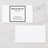 Minimalistisch zwart-wit beeldscherm visitekaartje (Voorkant / Achterkant)