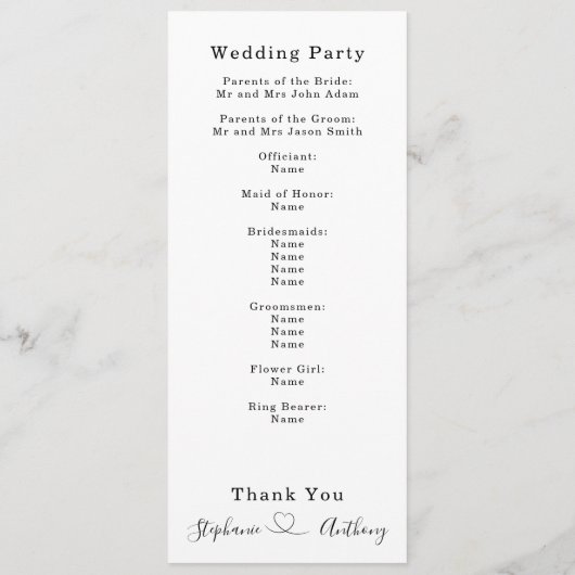 Minimalistisch zwart-wit met een harthuwelijk programma (Achterkant)