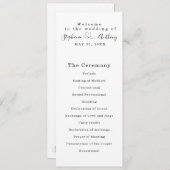 Minimalistisch zwart-wit met een harthuwelijk programma (Voorkant / Achterkant)